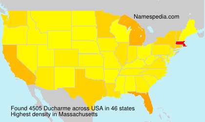 Surname Ducharme in USA Surname Ducharme in USA