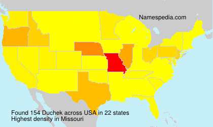 Surname Duchek in USA Surname Duchek in USA