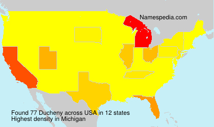 Surname Ducheny in USA Surname Ducheny in USA