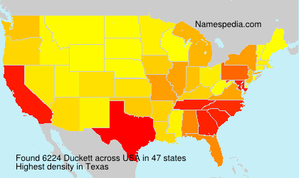 Surname Duckett in USA Surname Duckett in USA