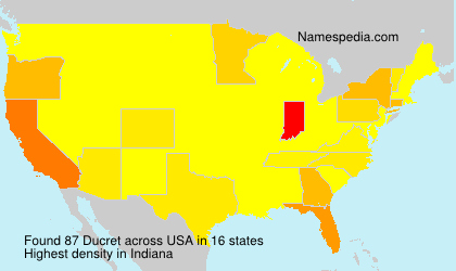 Surname Ducret in USA Surname Ducret in USA