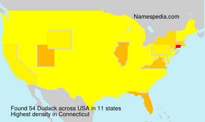 Surname Dudack in USA Surname Dudack in USA
