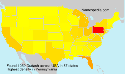 Surname Dudash in USA Surname Dudash in USA