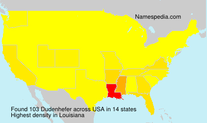 Surname Dudenhefer in USA Surname Dudenhefer in USA