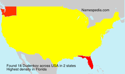 Surname Dudenkov in USA Surname Dudenkov in USA