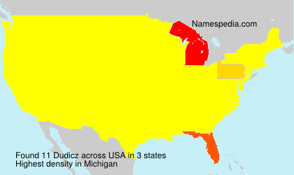Surname Dudicz in USA Surname Dudicz in USA
