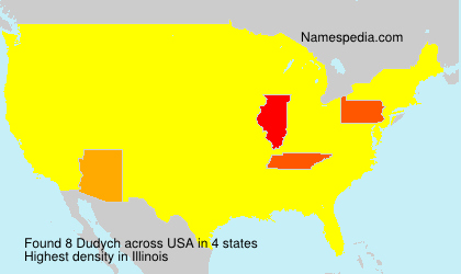Surname Dudych in USA