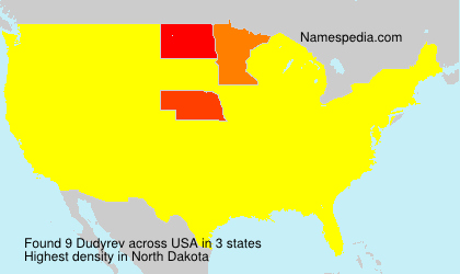 Surname Dudyrev in USA Surname Dudyrev in USA