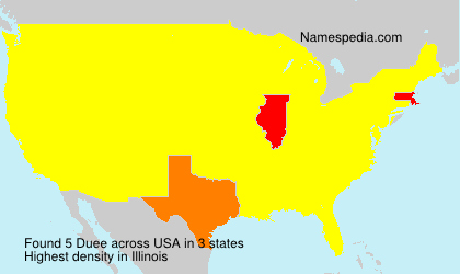 Surname Duee in USA Surname Duee in USA