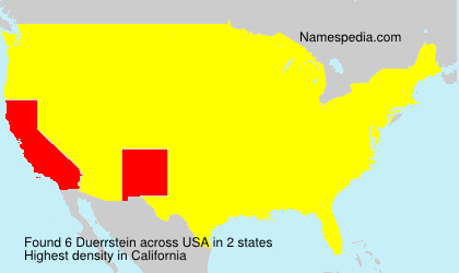Surname Duerrstein in USA Surname Duerrstein in USA