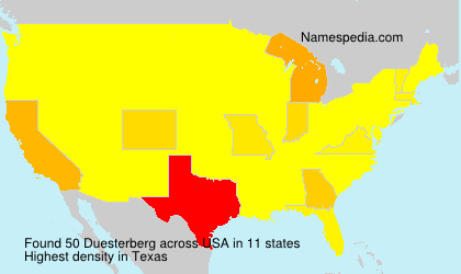 Surname Duesterberg in USA Surname Duesterberg in USA