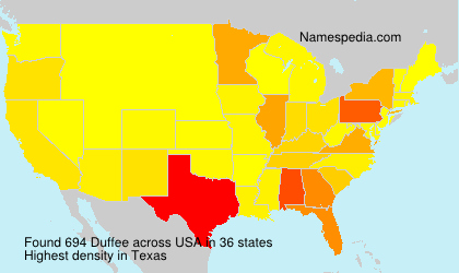 Surname Duffee in USA Surname Duffee in USA