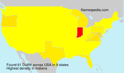 Surname Duffitt in USA Surname Duffitt in USA