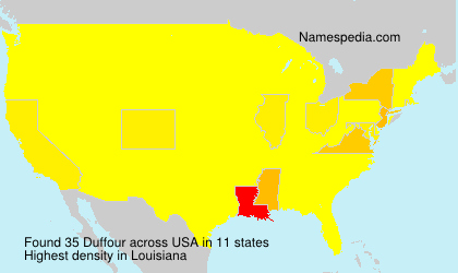 Surname Duffour in USA Surname Duffour in USA
