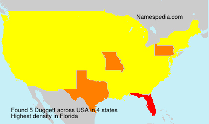 Surname Duggett in USA Surname Duggett in USA
