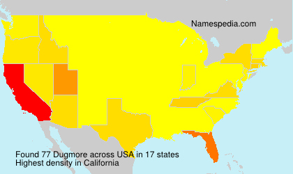 Surname Dugmore in USA