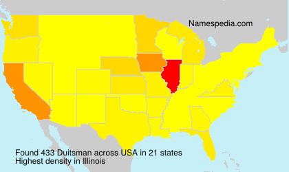 Surname Duitsman in USA Surname Duitsman in USA