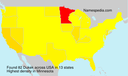Surname Dukek in USA Surname Dukek in USA