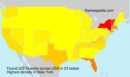 Surname Dukette in USA Surname Dukette in USA