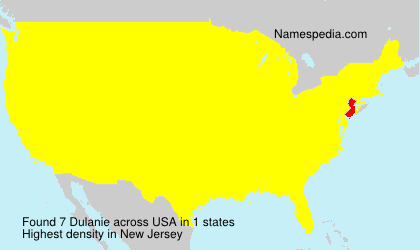 Surname Dulanie in USA Surname Dulanie in USA