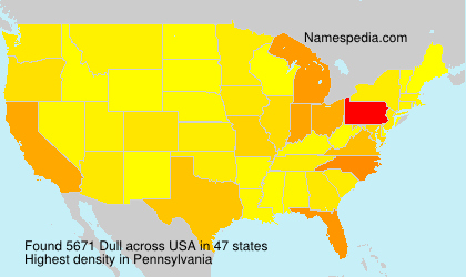 Surname Dull in USA Surname Dull in USA