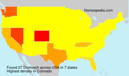 Surname Dumosch in USA Surname Dumosch in USA