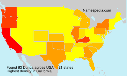 Surname Dunca in USA Surname Dunca in USA