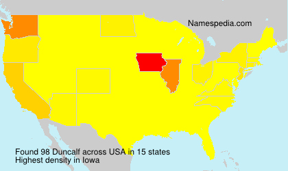 Surname Duncalf in USA Surname Duncalf in USA