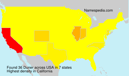 Surname Duner in USA Surname Duner in USA