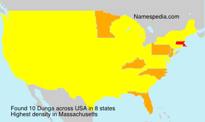 Surname Dunga in USA Surname Dunga in USA