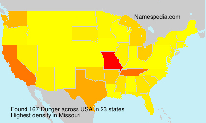 Surname Dunger in USA