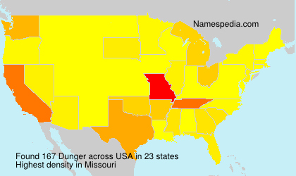Surname Dunger in USA Surname Dunger in USA