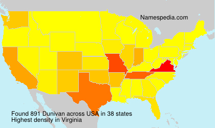 Surname Dunivan in USA Surname Dunivan in USA