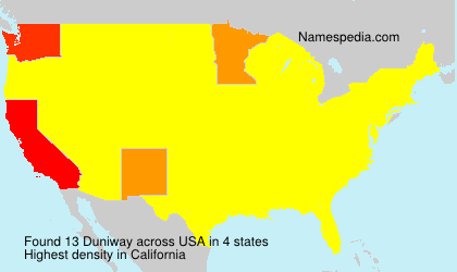 Surname Duniway in USA Surname Duniway in USA
