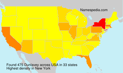 Surname Dunlavey in USA Surname Dunlavey in USA