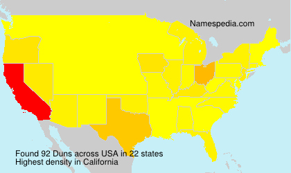 Surname Duns in USA Surname Duns in USA