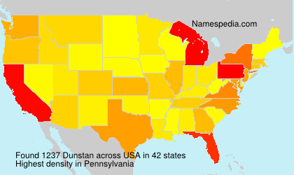 Surname Dunstan in USA Surname Dunstan in USA