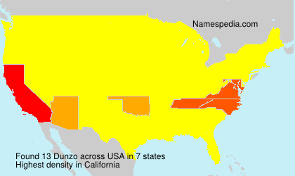Surname Dunzo in USA Surname Dunzo in USA