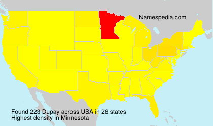 Surname Dupay in USA Surname Dupay in USA
