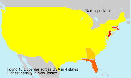 Surname Duperrier in USA Surname Duperrier in USA