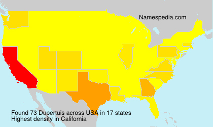 Surname Dupertuis in USA