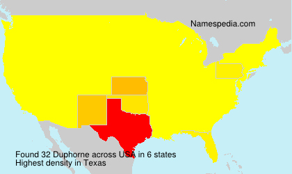 Surname Duphorne in USA Surname Duphorne in USA