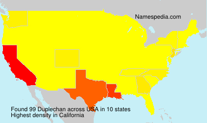 Surname Duplechan in USA Surname Duplechan in USA