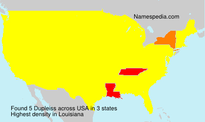 Surname Dupleiss in USA Surname Dupleiss in USA