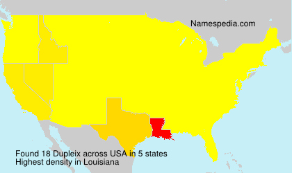 Surname Dupleix in USA