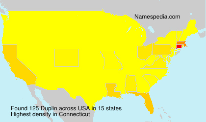 Surname Duplin in USA Surname Duplin in USA
