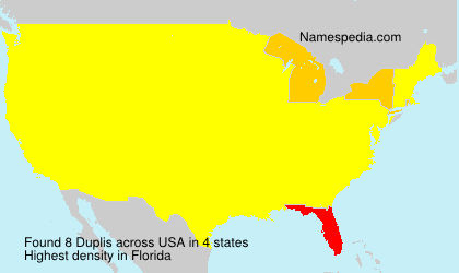 Surname Duplis in USA Surname Duplis in USA