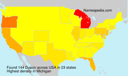 Surname Dupon in USA Surname Dupon in USA