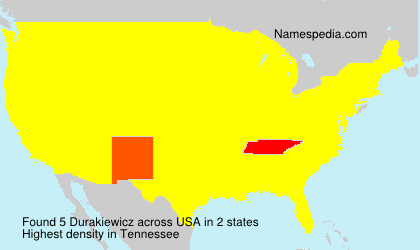 Surname Durakiewicz in USA Surname Durakiewicz in USA