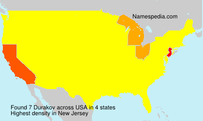 Surname Durakov in USA Surname Durakov in USA